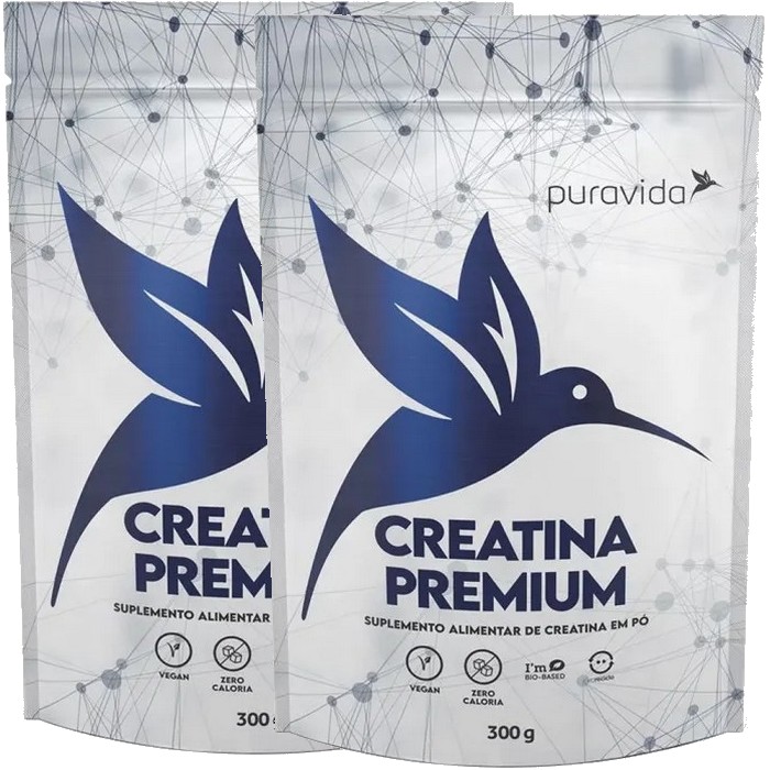 Kit 2x Creatina Premium Creapure - Microrizada - (300g cada) - Pura Vida