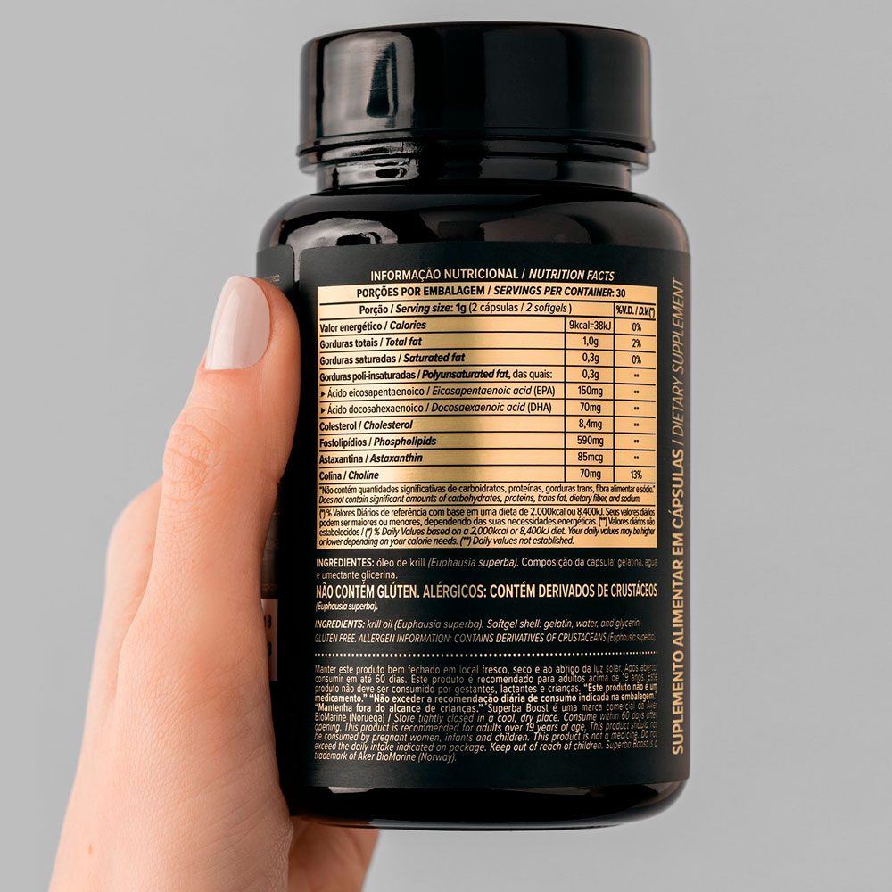 Kit 2x Krill Oil Omega 3 + Astaxantina - (60 Softgels cada) - Essential Nutrition
