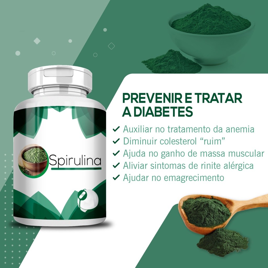 Kit 2x Spirulina - (60 Capsulas cada) - Bionutri