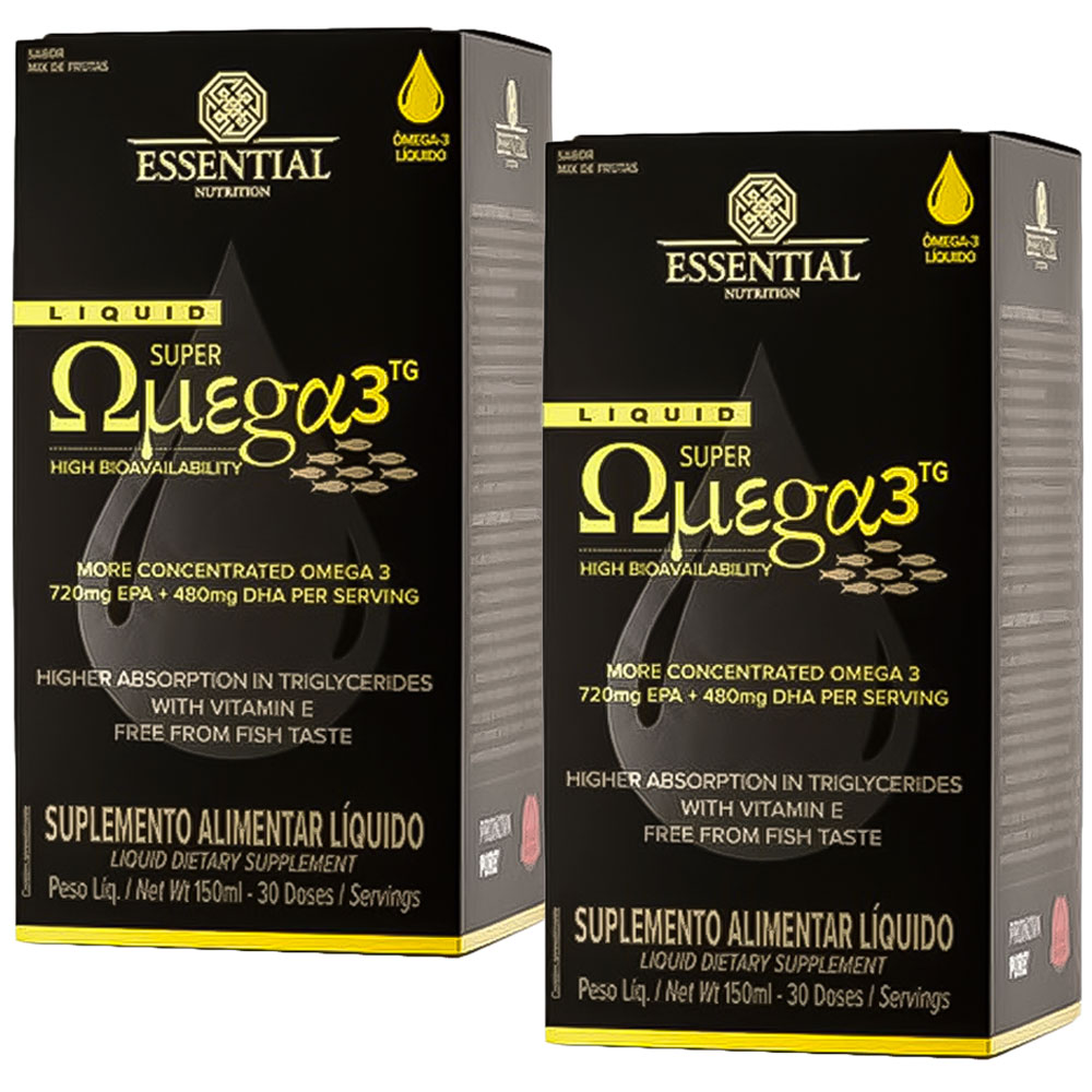 Kit 2x Super Omega 3 TG Liquid - 150ml cada - Essential Nutrition