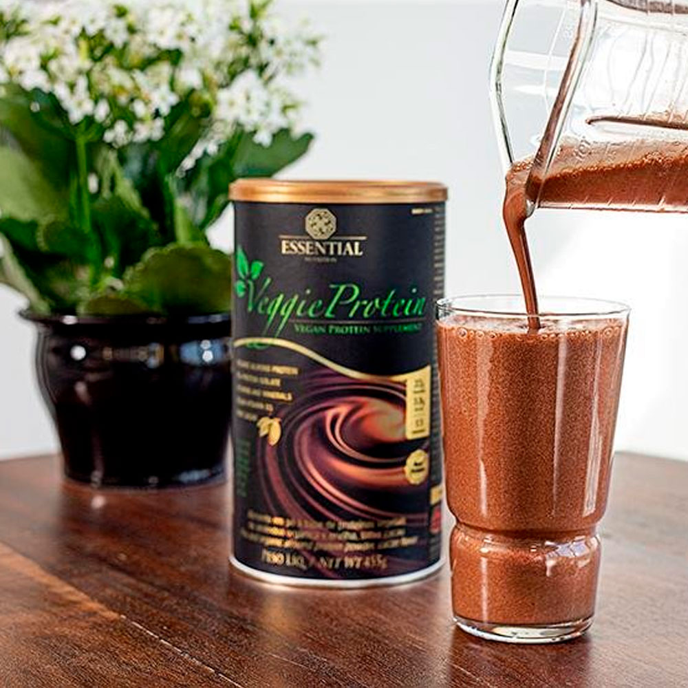 Kit 2x Veggie Protein Cacao - (455g cada) - Essential Nutrition