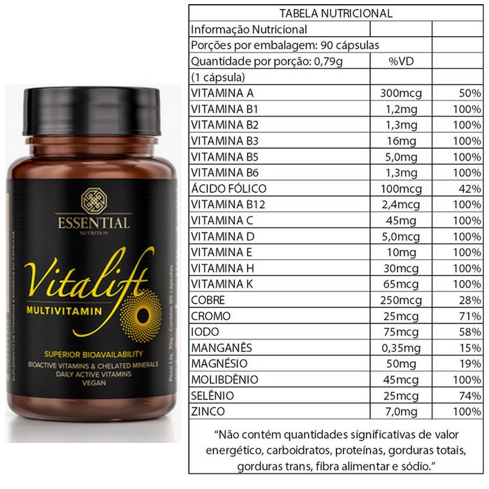 Kit Coenzima Q10 Coq10 (60cps) + Polivitamínico Vitalift (90cps) - Essential Nutrition