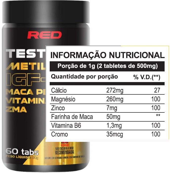 Kit Massa Muscular 2x Metildrol (60 Tabs) Red Series + Dilatex (152 Caps) - Power Supplements