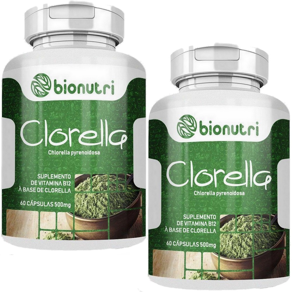 Kt 2x Clorella Premium (60 Capsulas cada) - Bionutri
