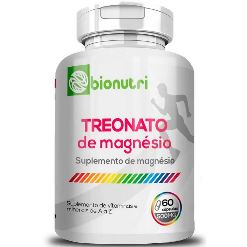 Magnésio Treonato - (60 Capsulas) - Bionutri