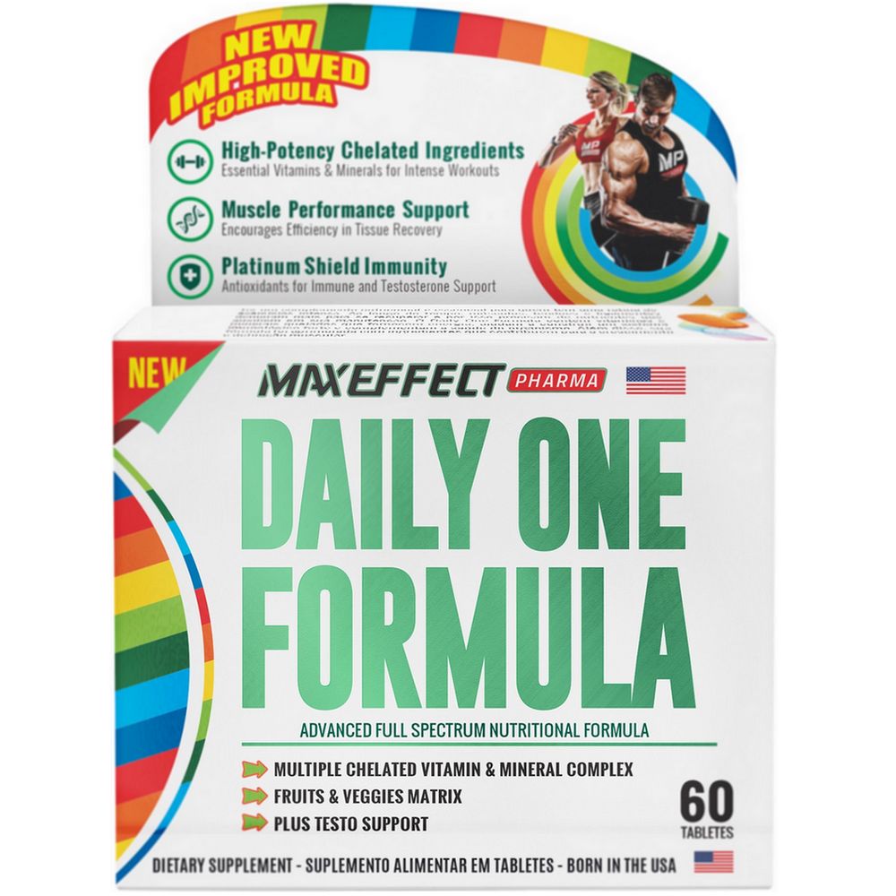 Multivitamínico Daily One Formula - (60 Tabletes) - Maxeffect Pharma