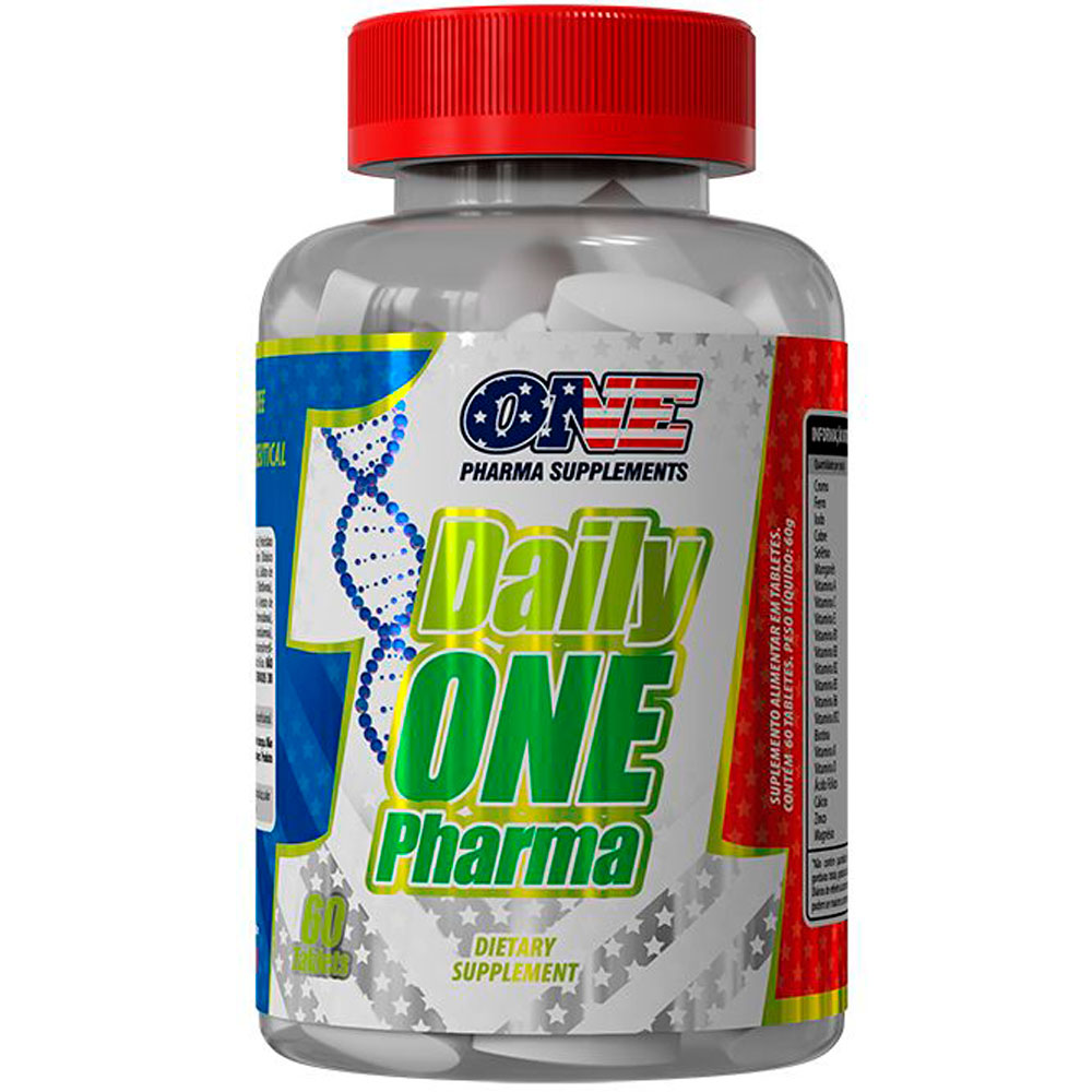 Multivitamínico Daily One Pharma - (60 Tabletes) - One Pharma