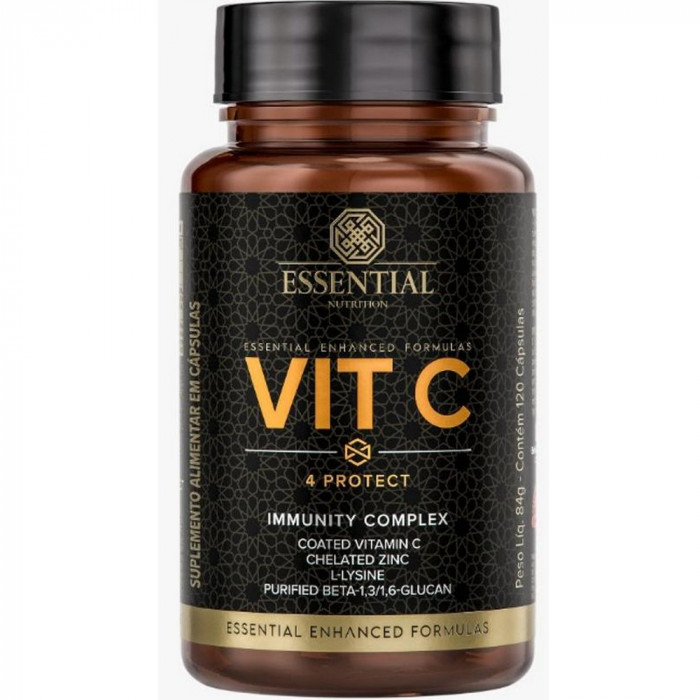 Vit C - Vitamina C - 4 Protect (120 Capsulas) - Essential Nutrition