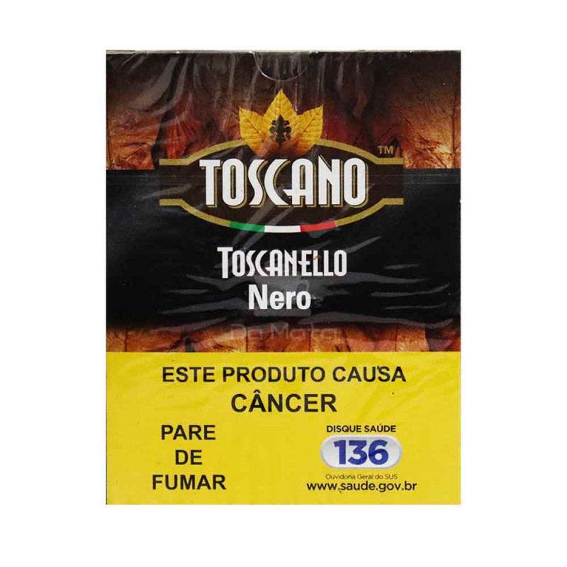 Charuto Toscano Toscanello Nero (Chocolate) - Petaca com 5 unidades
