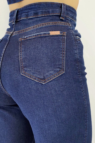 Calça Feminina Wide Leg Jeans Scape - 4125 - Divero