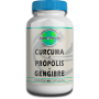 Curcuma Longa(95% de Curcuminoides) 200Mg + Própolis Verde(Extrato Seco) 200Mg + Gengibre(Extrato Seco) 100Mg - 60 Cápsulas