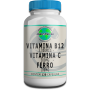 Vitamina B12 5.000Mcg + Vitamina C 500Mg + Ferro Quelato 100Mg - 120 Cápsulas