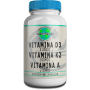 Vitamina D3 5.000Ui + Vitamina K2 Mk-7 100Mcg +  Vitamina A 2.000Ui - 90 Cápsulas
