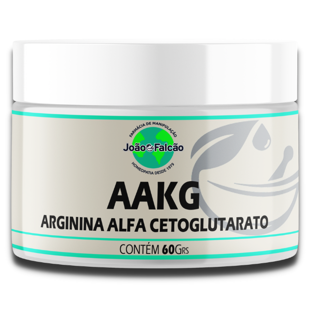 AAKG(Arginina Alfa Cetoglutarato) 60Grs - Pote  - FARMACIA JOÃO FALCÃO