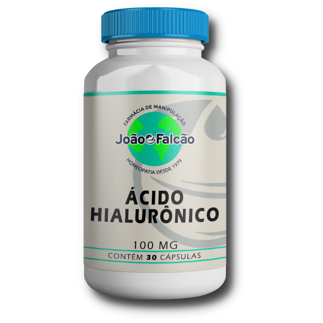 Ácido Hialurônico 100Mg - 30 Cápsulas  - FARMACIA JOÃO FALCÃO