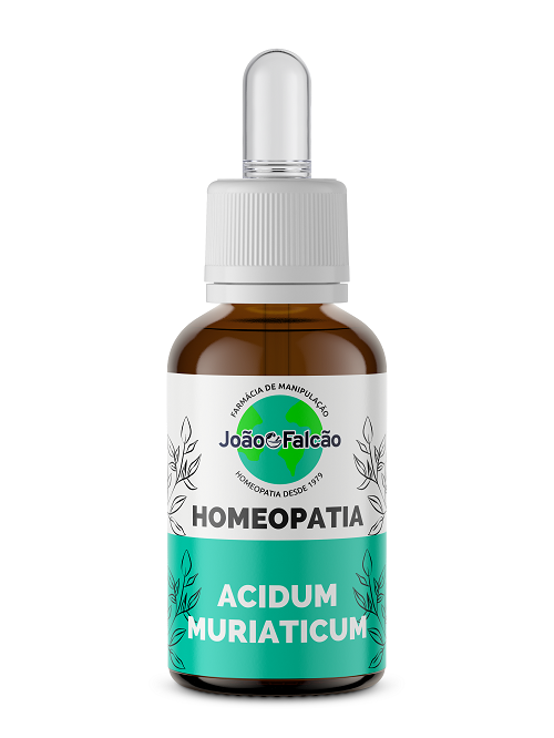 Acidum muriaticum - Homeopatia - FARMACIA JOÃO FALCÃO