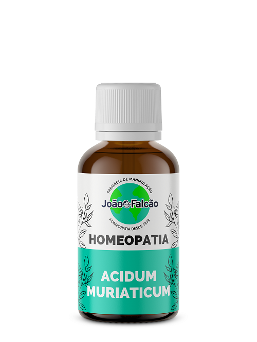 Acidum muriaticum - Homeopatia - FARMACIA JOÃO FALCÃO