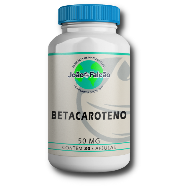 Betacaroteno 50Mg - 30 Cápsulas  - FARMACIA JOÃO FALCÃO