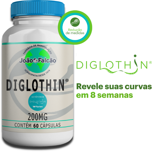 Diglothin®(Selo Autenticidade) 200Mg - 60 Cápsulas  - FARMACIA JOÃO FALCÃO