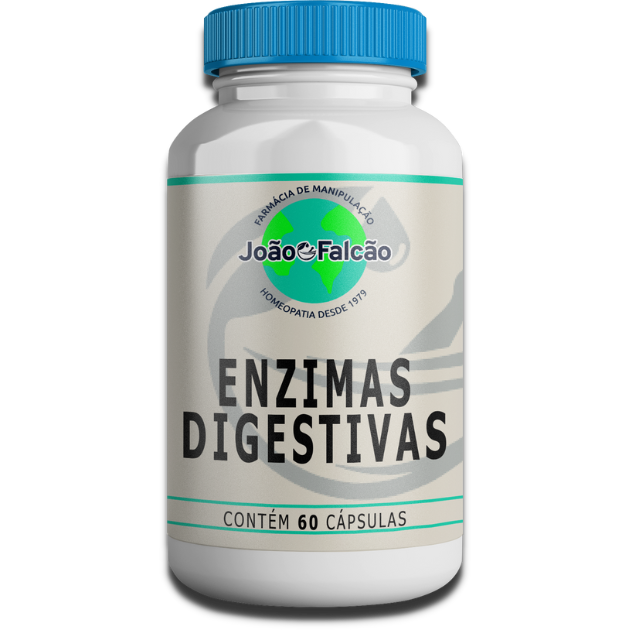 Enzimas Digestivas - 60 Cápsulas Gastrorresistentes  - FARMACIA JOÃO FALCÃO