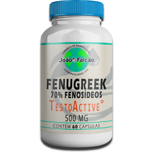 Fenugreek(70% Fenosídeos) 500Mg  - 60 Cápsulas  - FARMACIA JOÃO FALCÃO