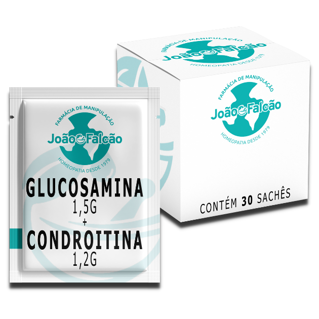 Glucosamina 1,5G + Condroitina 1,2G - 30 Sachês  - FARMACIA JOÃO FALCÃO