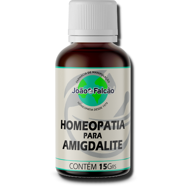 Homeopatia para Amigdalite - Glóbulos - 15Grs  - FARMACIA JOÃO FALCÃO