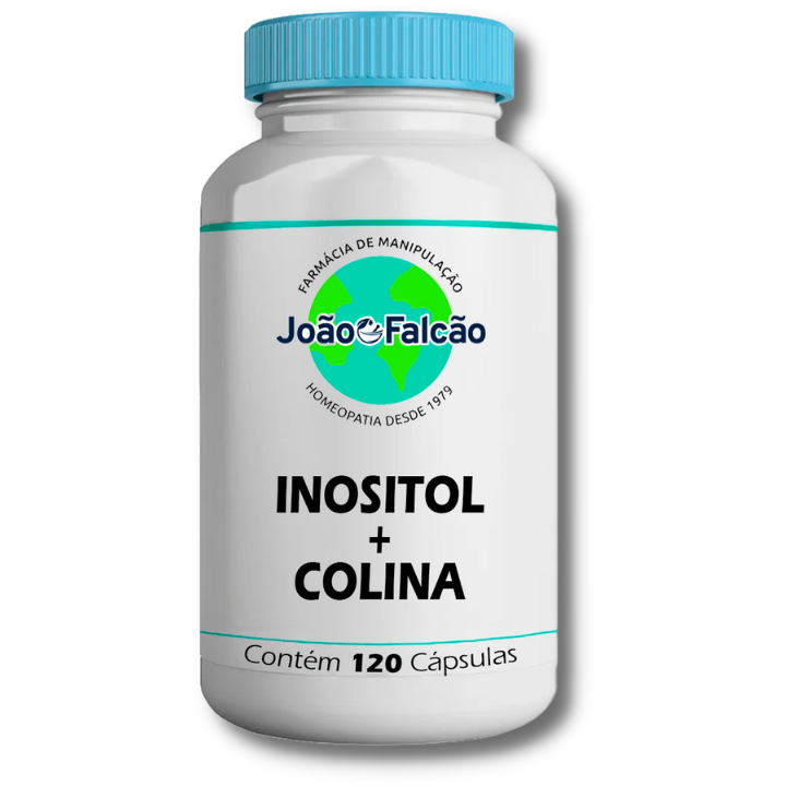 Inositol 250Mg + Colina 250Mg - 120 Cápsulas  - FARMACIA JOÃO FALCÃO