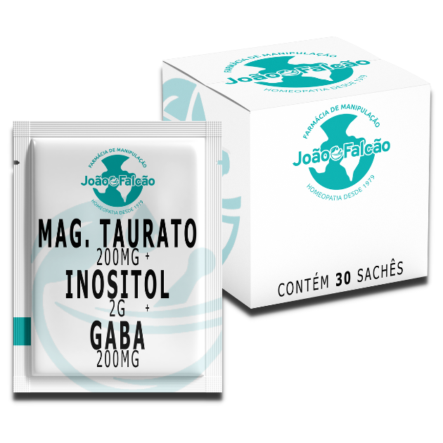 Magnésio Taurato 200Mg + Inositol 2G + Gaba 200Mg - 30 Sachês