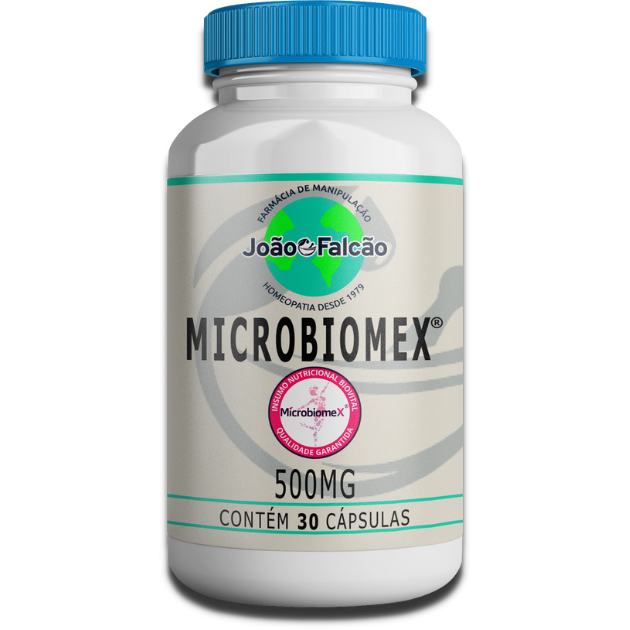 MicrobiomeX® (Selo de Autenticidade) 500Mg - 30 Cápsulas  - FARMACIA JOÃO FALCÃO