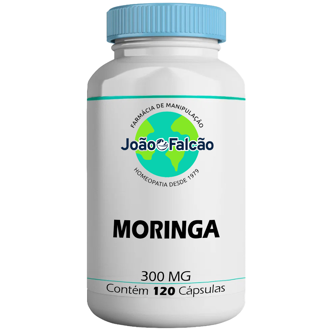 Moringa 300Mg - 120 Cápsulas  - FARMACIA JOÃO FALCÃO