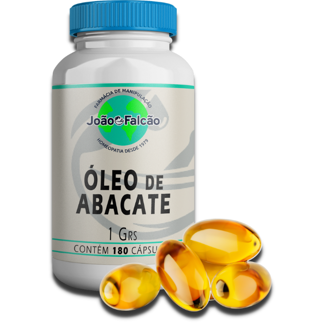 Óleo de Abacate 1Grs - 180 Cápsulas Oleosas  - FARMACIA JOÃO FALCÃO