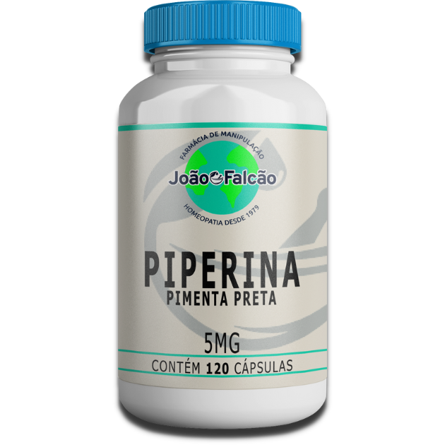 Piperina(Pimenta Preta) 5Mg - 120 Cápsula