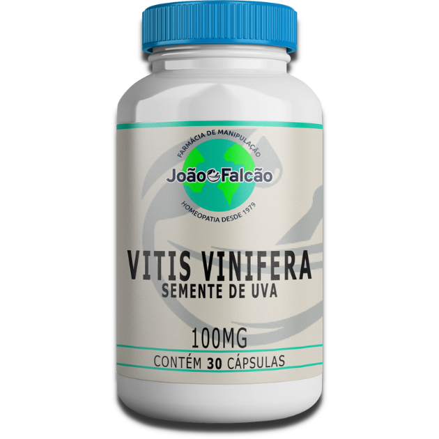 Vitis Vinifera(Semente de Uva) 100Mg - 30 Cápsulas