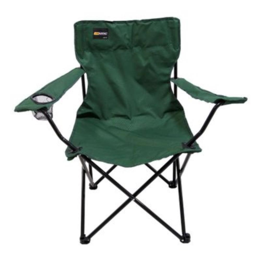 Cadeira Dobrável Verde Em Aço Ntk Alvorada Camping E Pesca