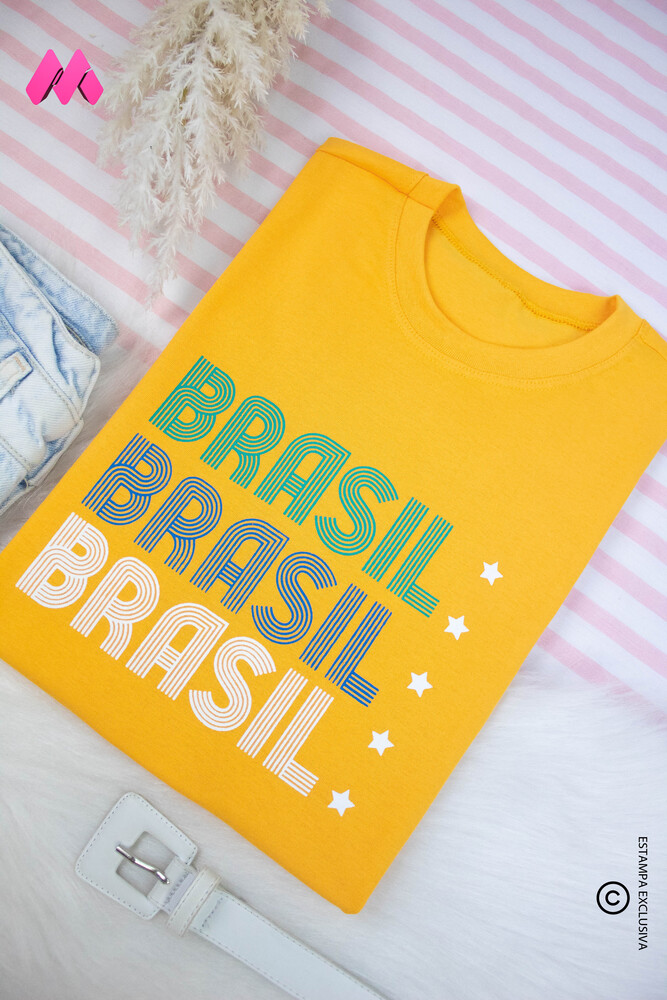 Brasil Brasil (Colorido) - Amarelo
