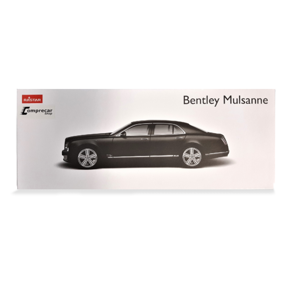 Miniatura Bentley Mulsanne Preto Rastar 1/18