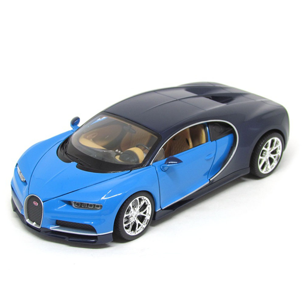 Miniatura Bugatti Chiron Azul Welly 1/24
