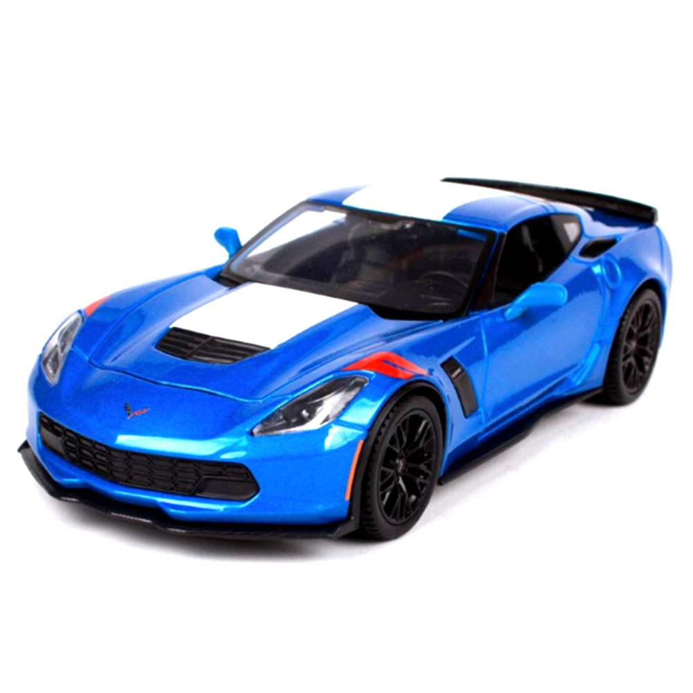 Miniatura Corvette Grand Sport 2017 Azul Maisto 1/24
