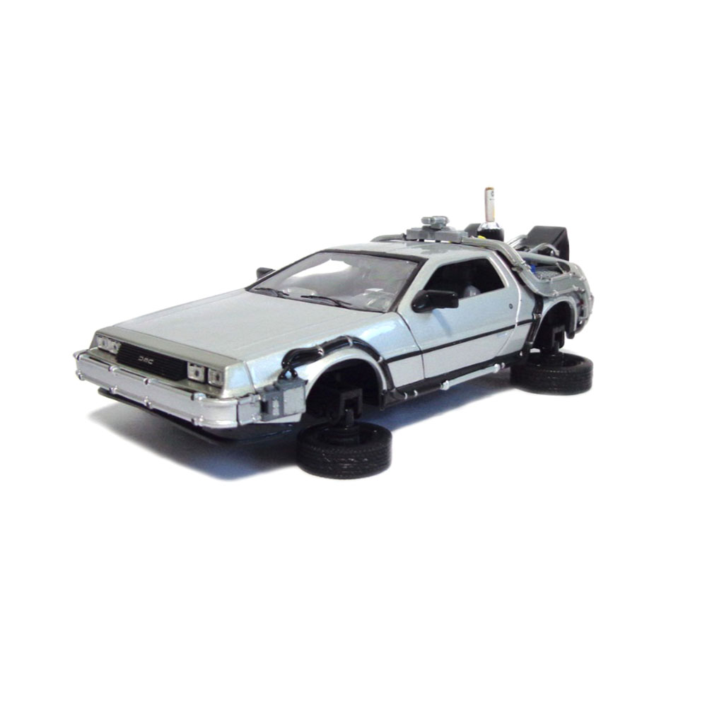 Miniatura Delorean Back To The Future 2 Fly Mode Welly 1/24