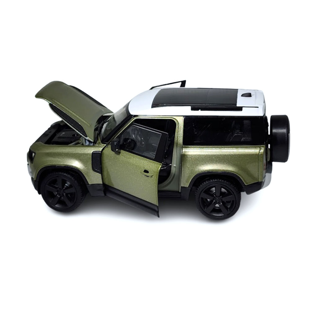 Miniatura Land Rover Defender Verde Welly 1/24