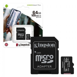 Cartão de Memoria Micro SD 64GB Kingston Classe 10