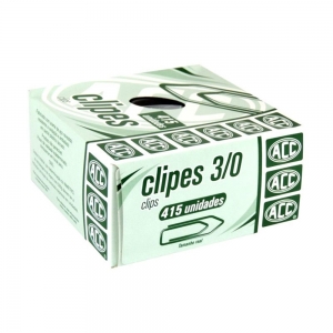 Clipes 3/0 ACC Aço Galvanizado caixa com 415 unidades