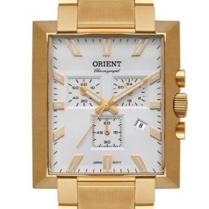 Relógio Orient Unique Masculino Cronógrafo GGSSC002 Dourado