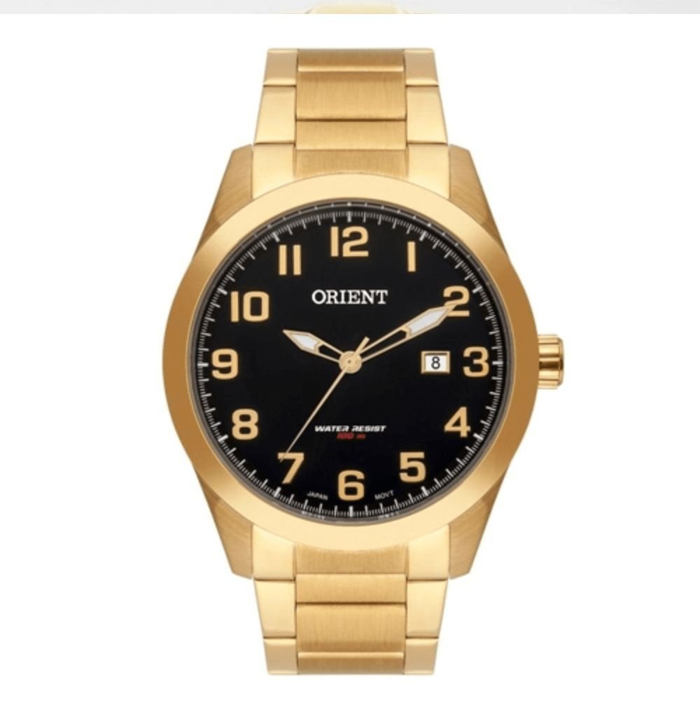 Relógio Orient Masculino Analógico MGSS1180 Dourado