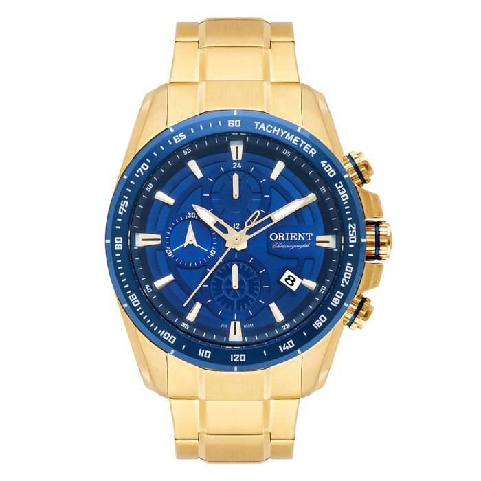 Relógio Orient Sport Masculino Cronógrafo MGSSC024 D1KX Dourado