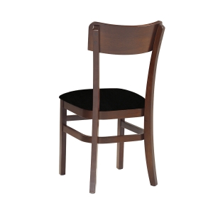 Cadeira para Sala de Jantar Assento Estofado Portugal Castanho cor Preto
