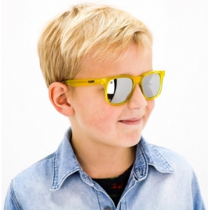 Oculos Hupi Naja Infantil Amarelo Cristal - Lente Espelhado - Foto 3
