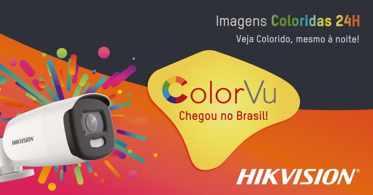 Câmera Colorida Bullet Turbo HD 1080P Lente 2,8mm Hikvision