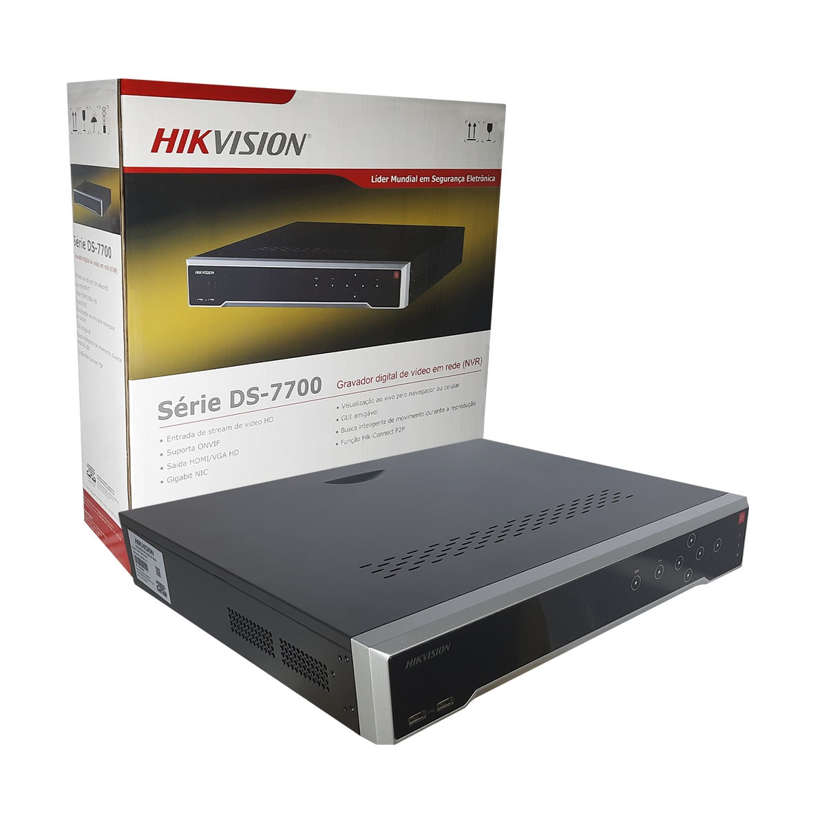 NVR Hikvision 16 Canais PoE 4MP Plug & Play